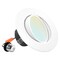 Luxrite 4 Inch Gimbal LED Recessed Can Light 5 CCT Selectable 2700K-5000K 8W=60W 700LM Dimmable LR23233-1PK - alternate 1